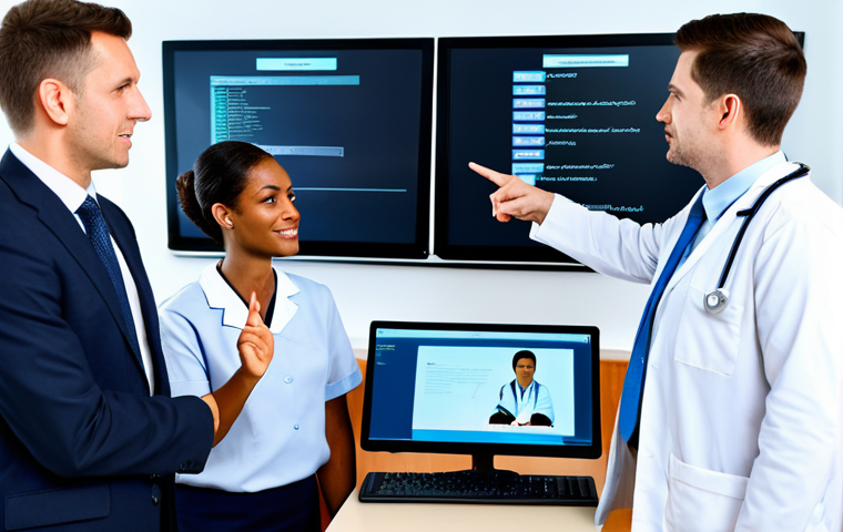 보건의료행정사와 데이터 관리 스킬 - Healthcare Billing Specialist**

"A healthcare billing specialist, fully clothed in modest professio...